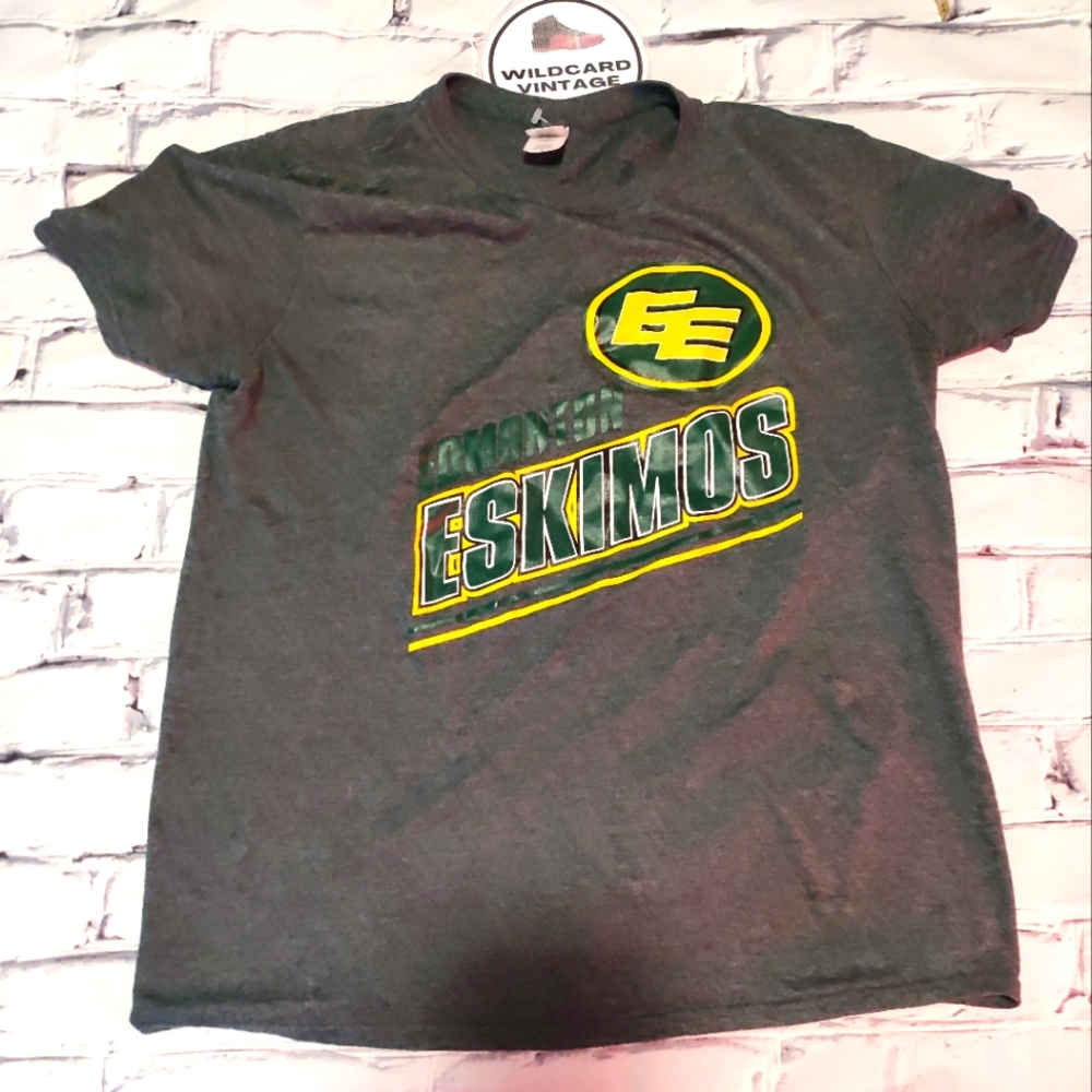 CFL Grey Edmonton Eskimos T-shirt Size large
